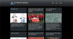 Desktop Screenshot of 3dprinterworld.com